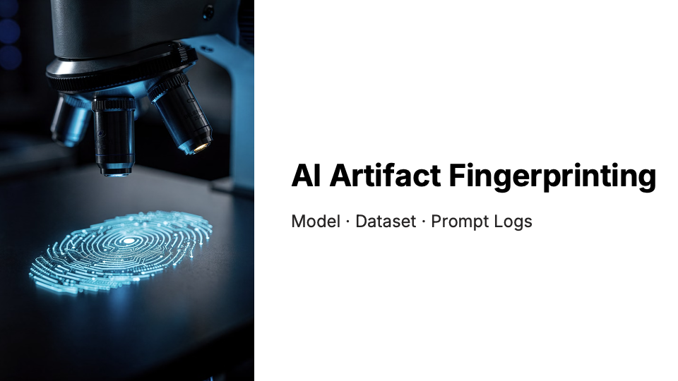 AI Artifact Fingerprinting